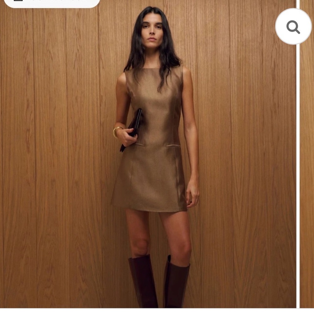 Reformation Brown Mini Dress